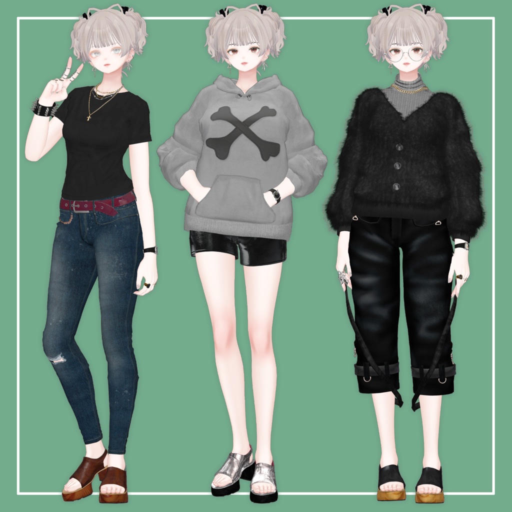 【VRChat】森羅専用 サンダルブーツ 2024(MA対応)