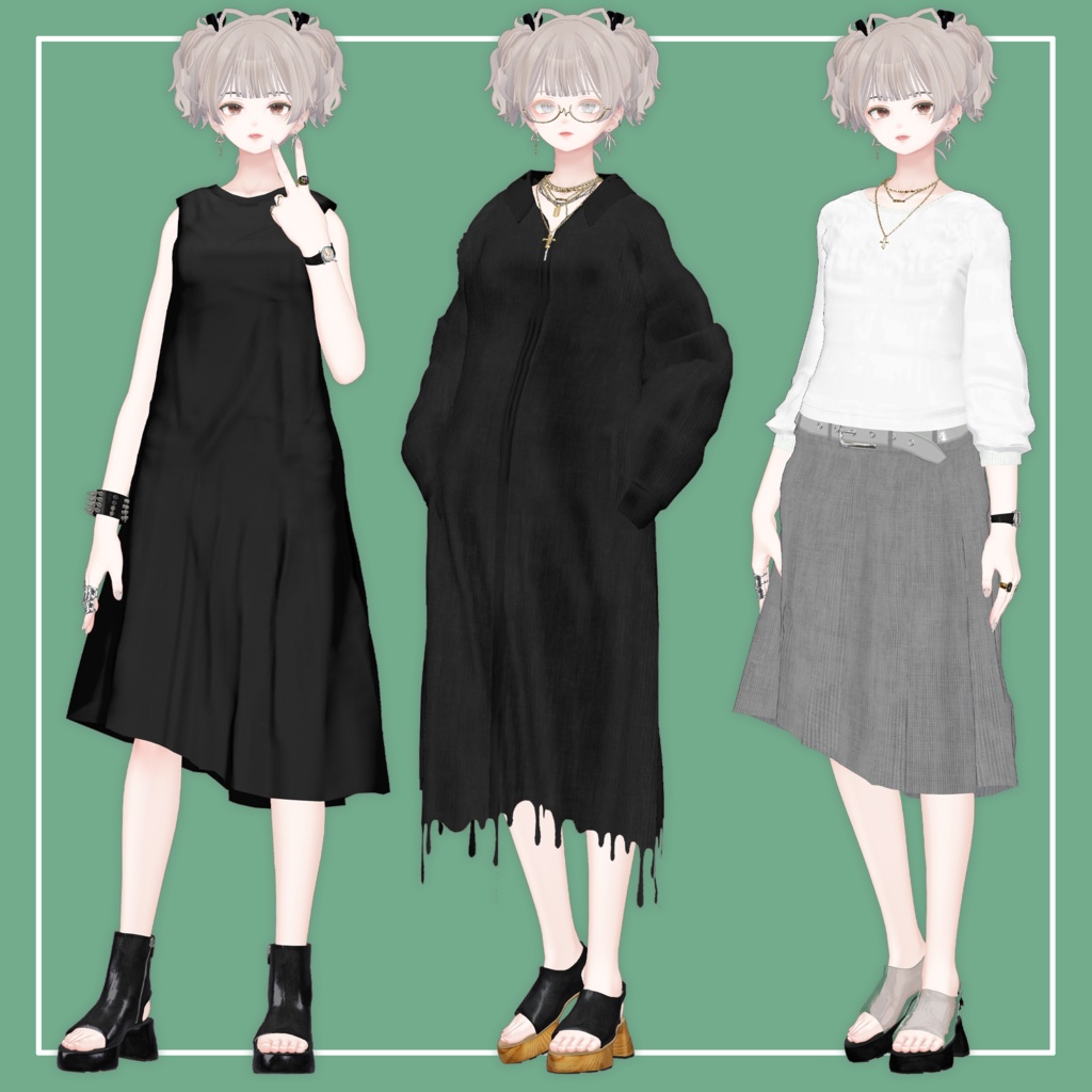 【VRChat】森羅専用 サンダルブーツ 2024(MA対応)