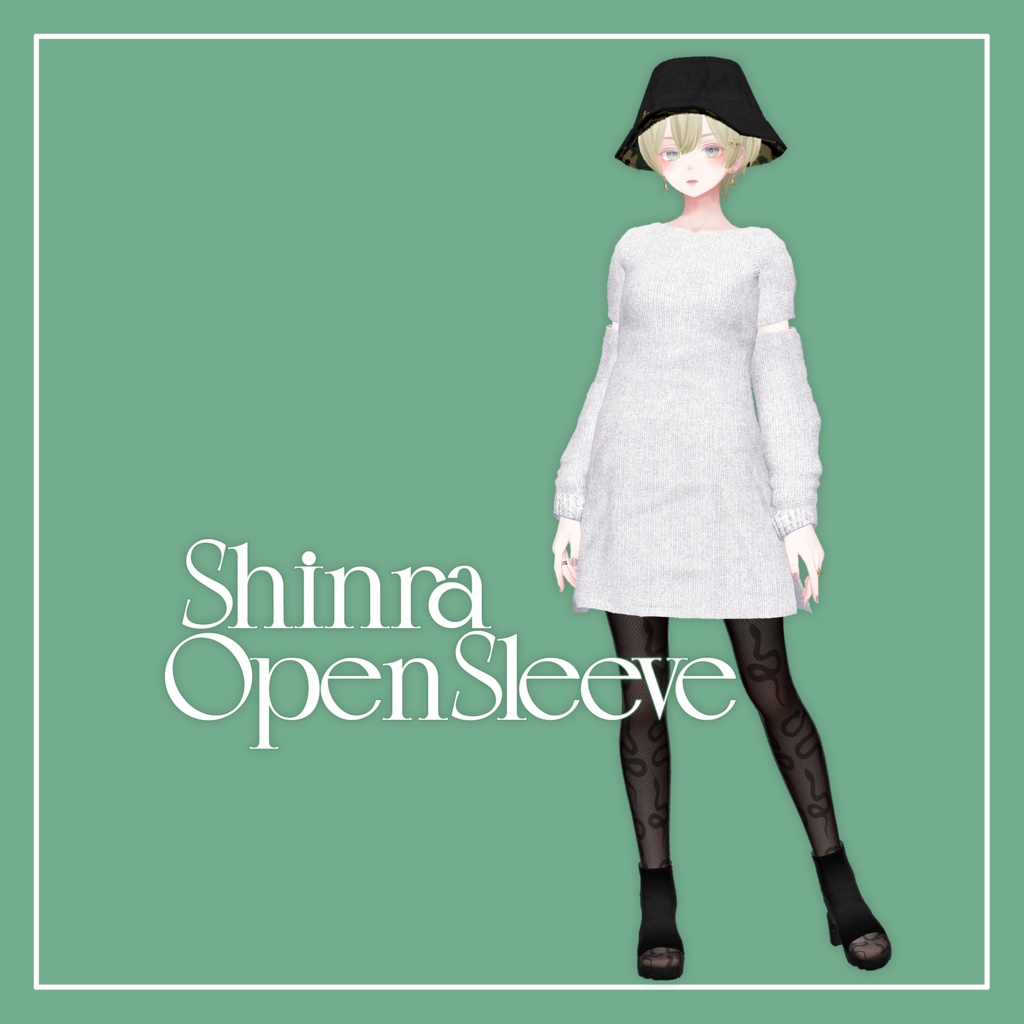 【VRChat】森羅専用 OpenSleeveOnepiece(MA対応)