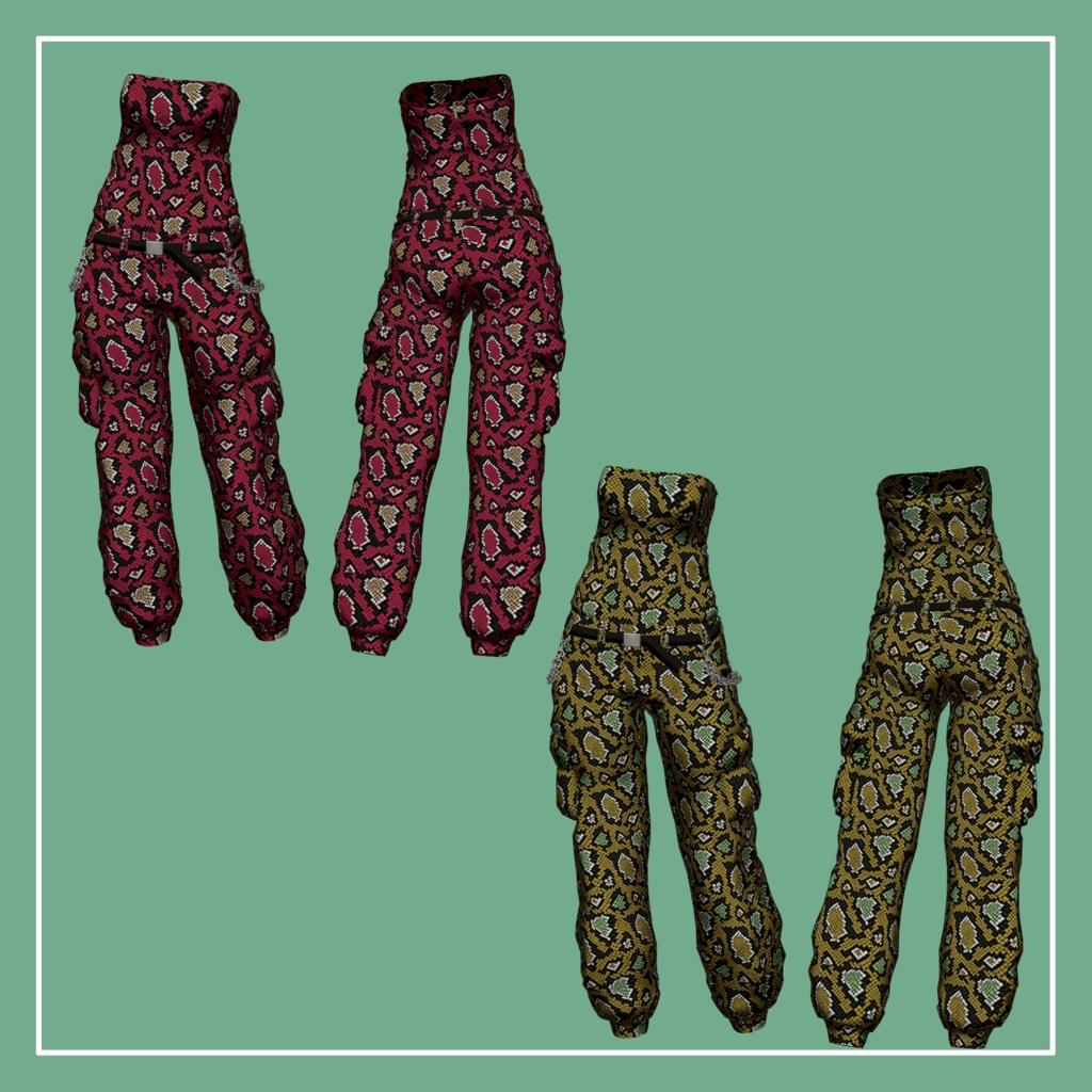 VRChat向け 森羅-Shinra- BareTop CargoPants(MA対応)