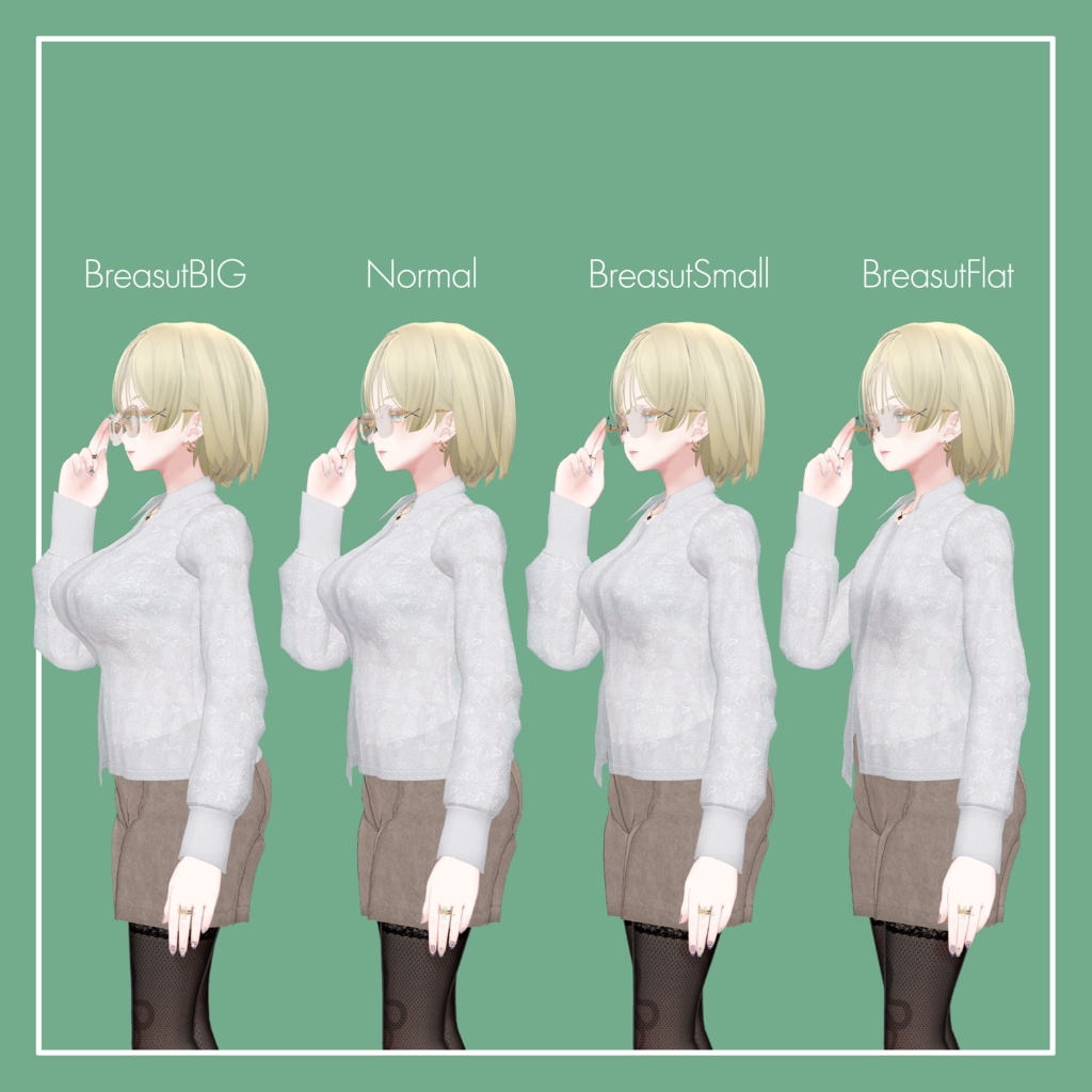 【VRChat】森羅専用 シャツ&ショートパンツ(MA対応)