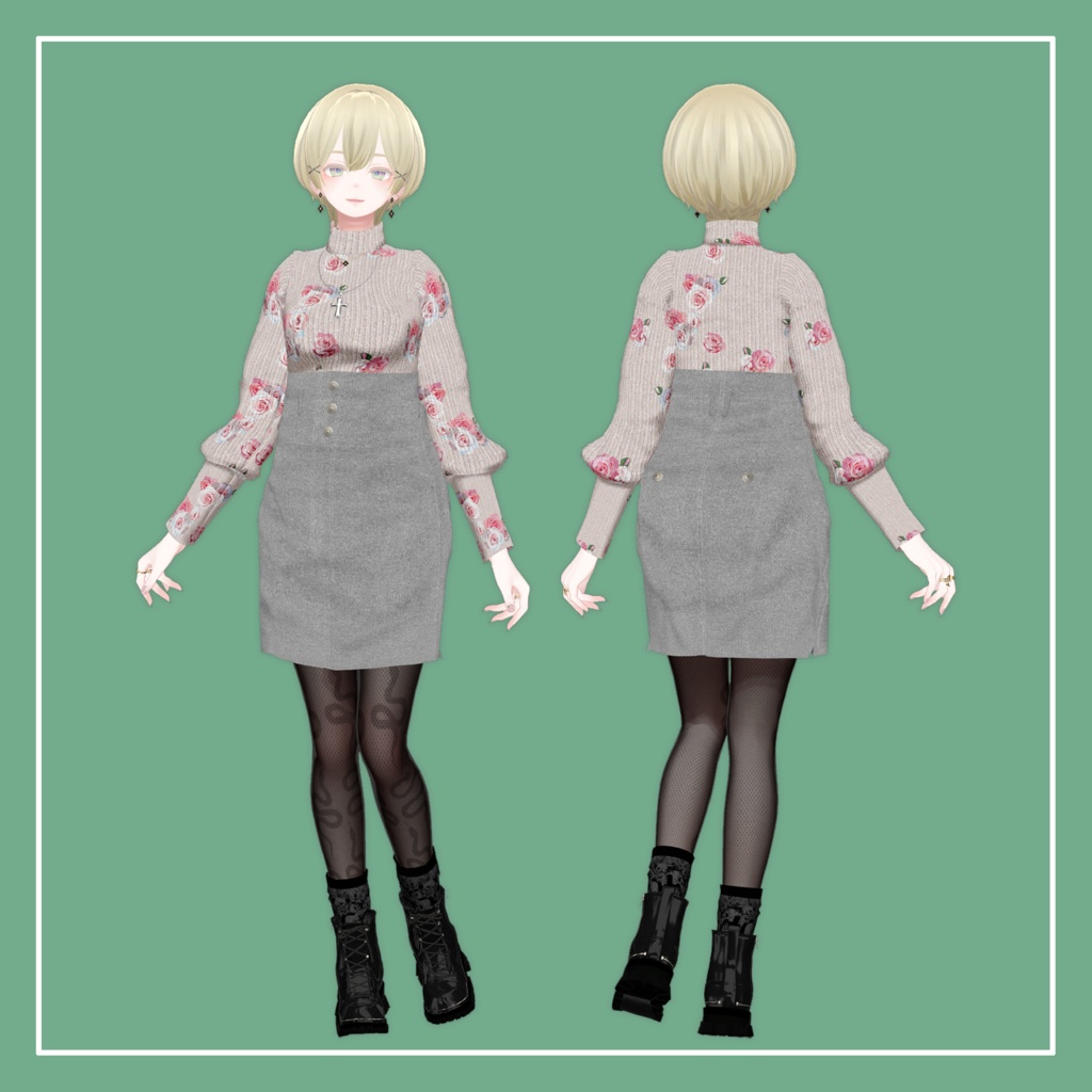 【VRChat】森羅専用 コートセット(MA対応)