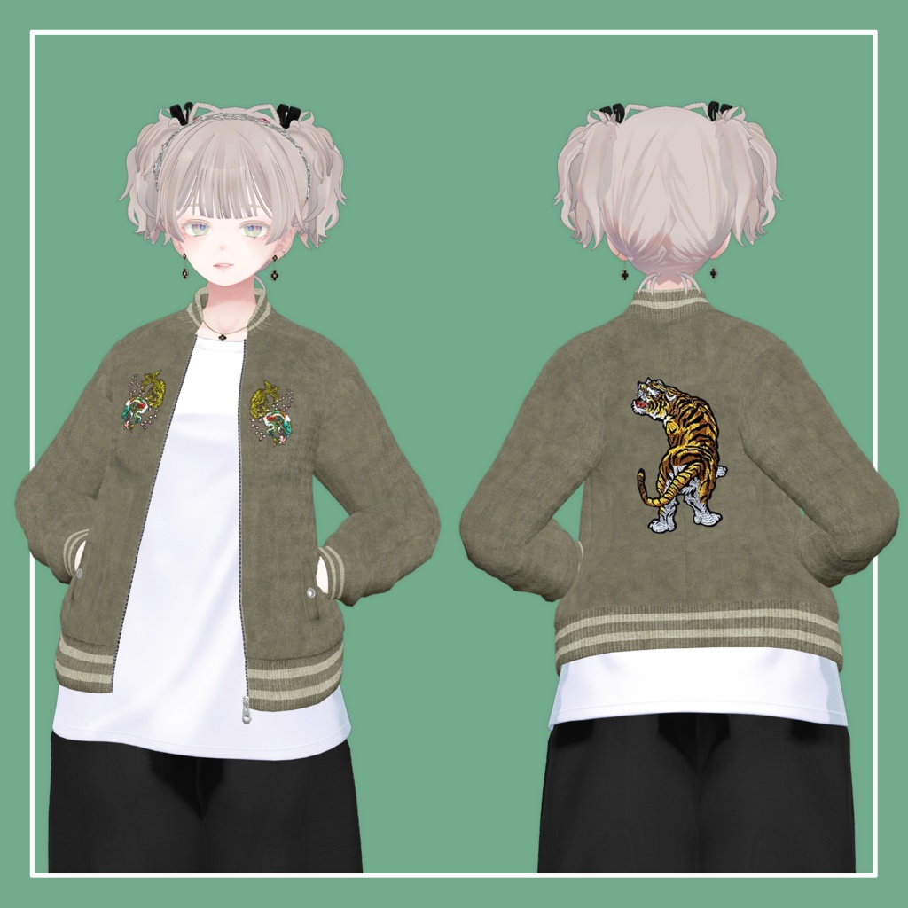 【VRChat】森羅専用 刺繍ジャケット(MA対応)
