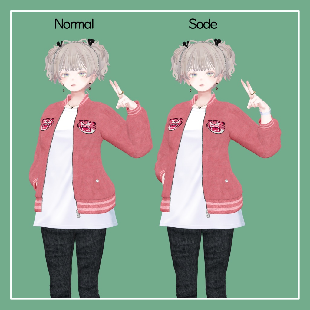 【VRChat】森羅専用 刺繍ジャケット(MA対応)