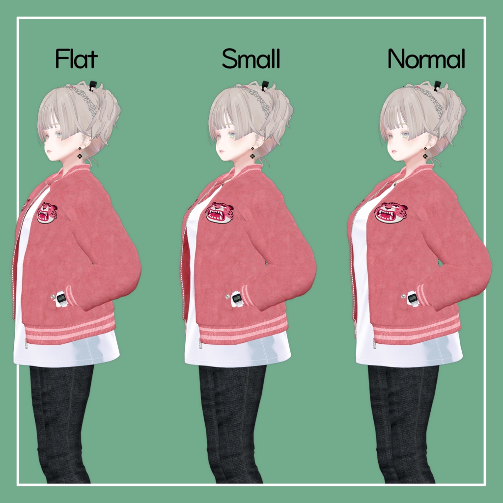 【VRChat】森羅専用 刺繍ジャケット(MA対応)