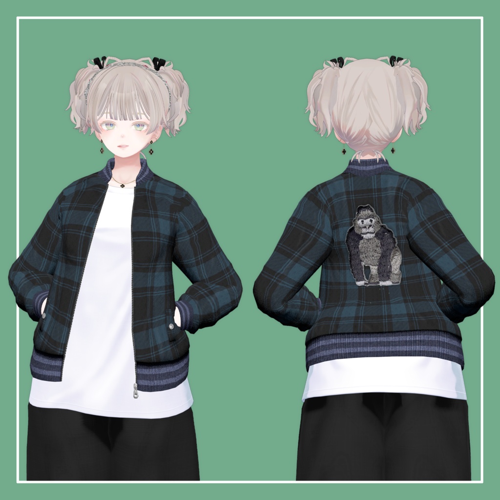 【VRChat】森羅専用 刺繍ジャケット(MA対応)