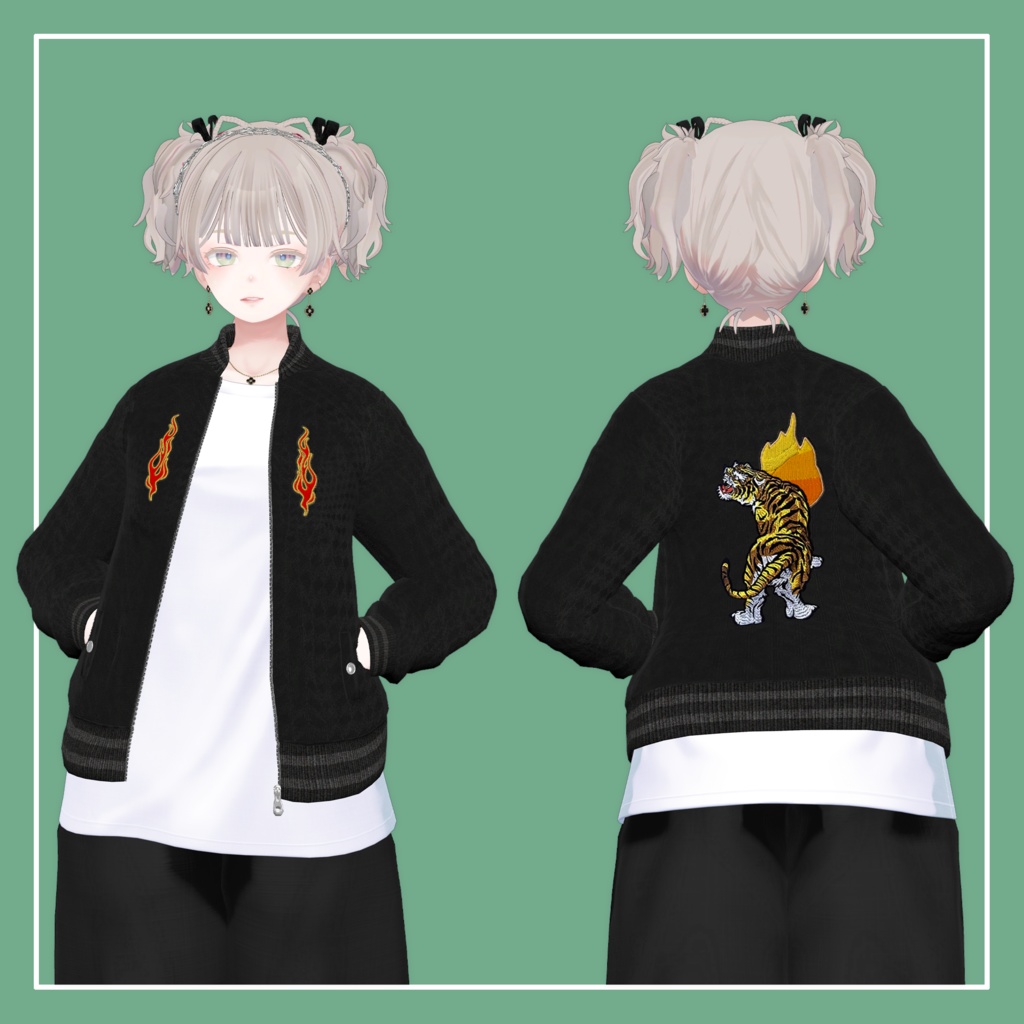 【VRChat】森羅専用 刺繍ジャケット(MA対応)