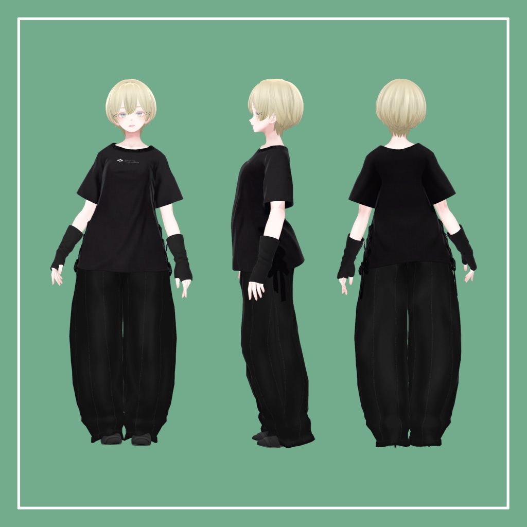 【VRChat】森羅専用 ワイドパンツ(MA対応)