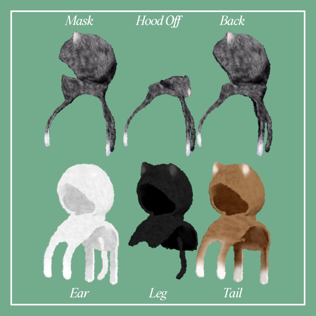 【VRChat】CatHood -キャットフード- (MA対応)