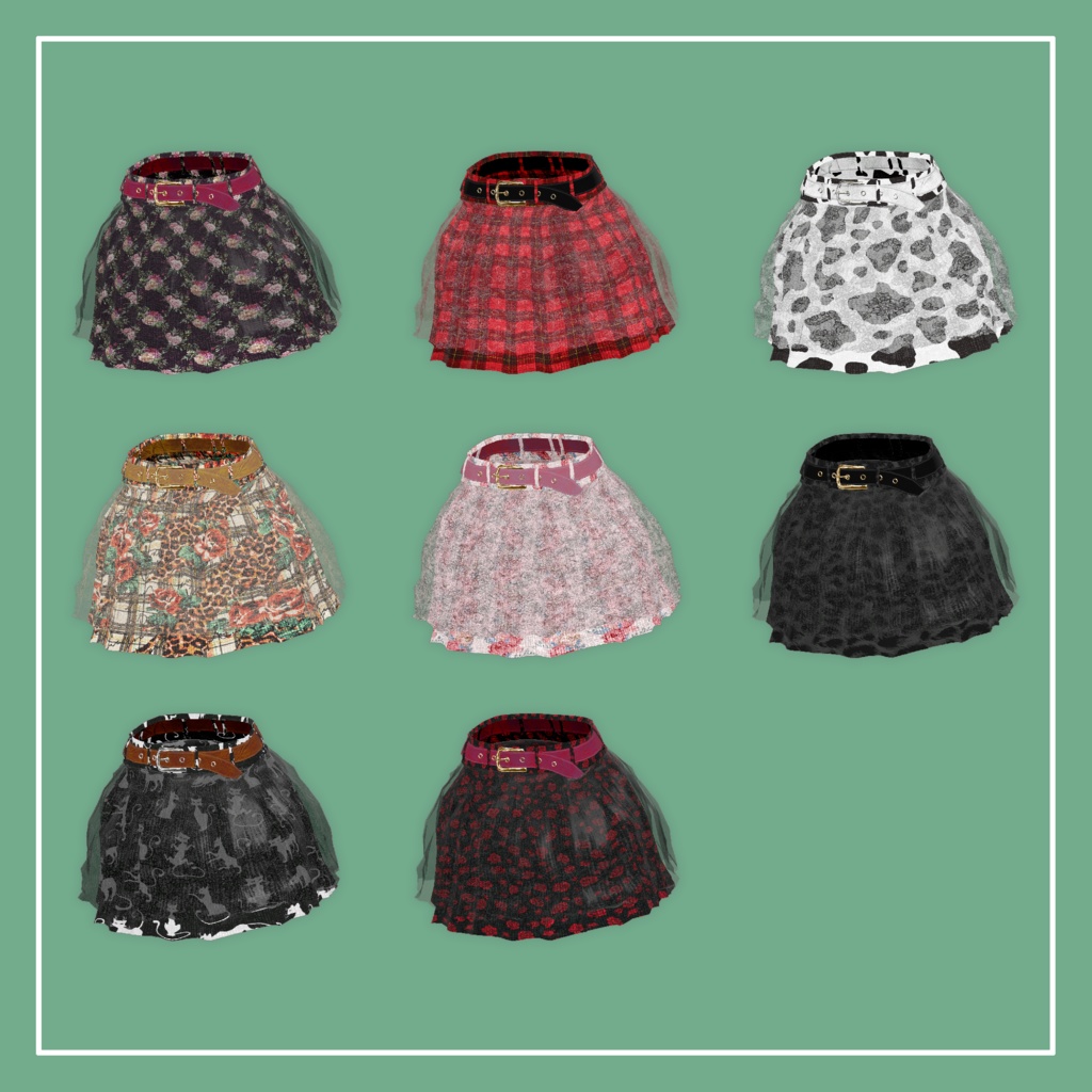 【VRChat】森羅専用 Chiffon Mini Skirt(MA対応)