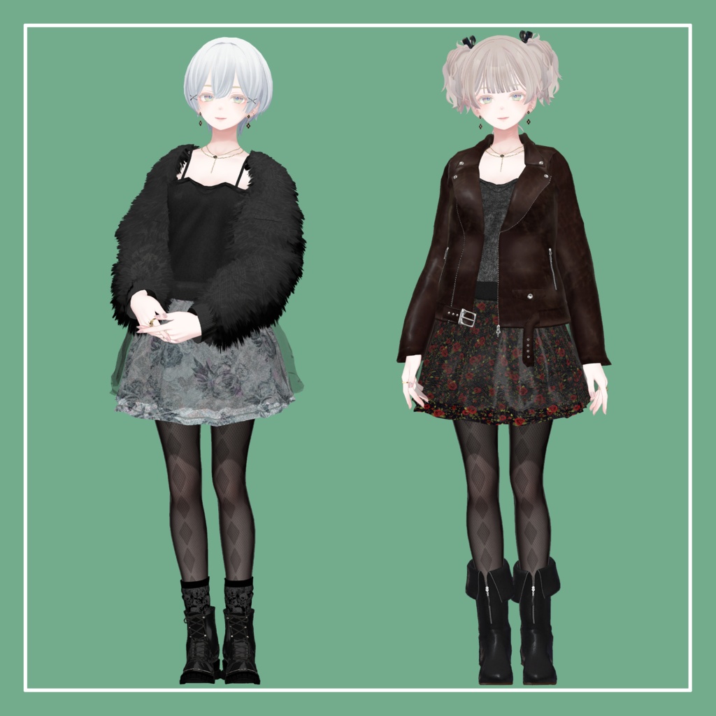 【VRChat】森羅専用 Chiffon Mini Skirt(MA対応)