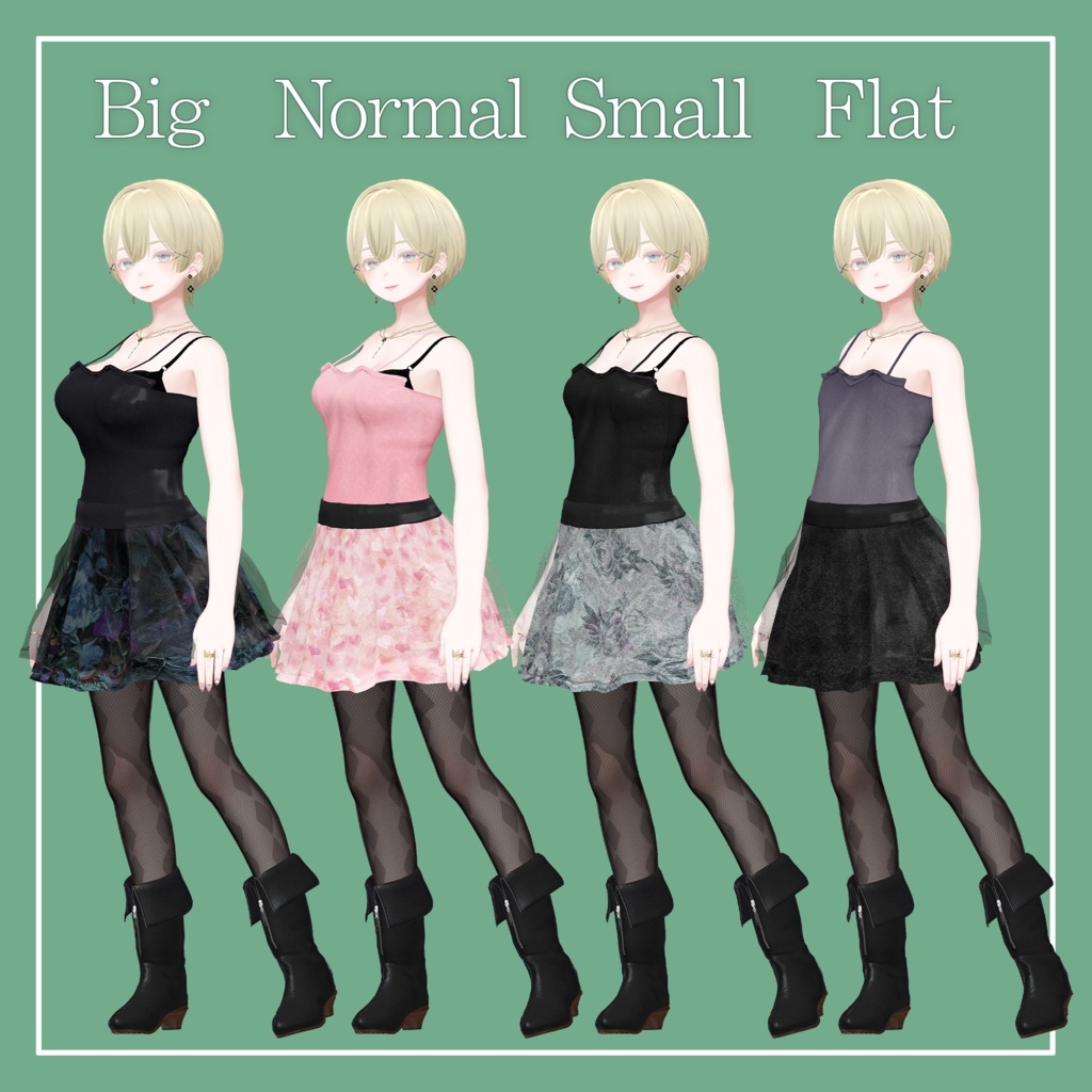 【VRChat】森羅専用 Chiffon Mini Skirt(MA対応)