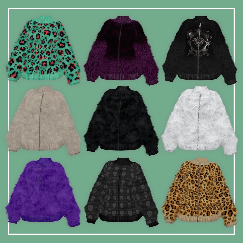 【VRChat】森羅専用 Fur Sweater(MA対応)