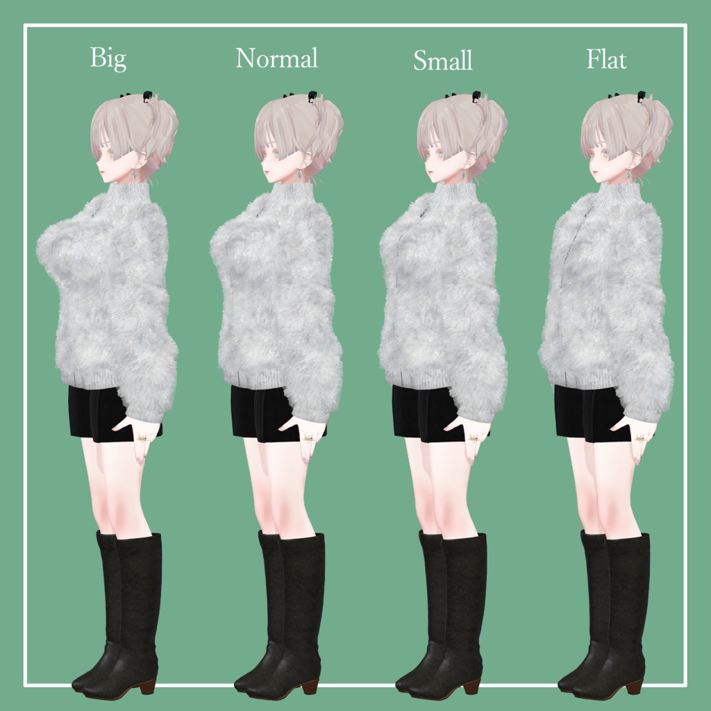 【VRChat】森羅専用 Fur Sweater(MA対応)