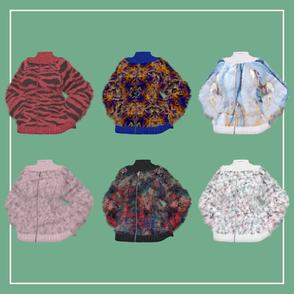 【VRChat】森羅専用 Fur Sweater(MA対応)