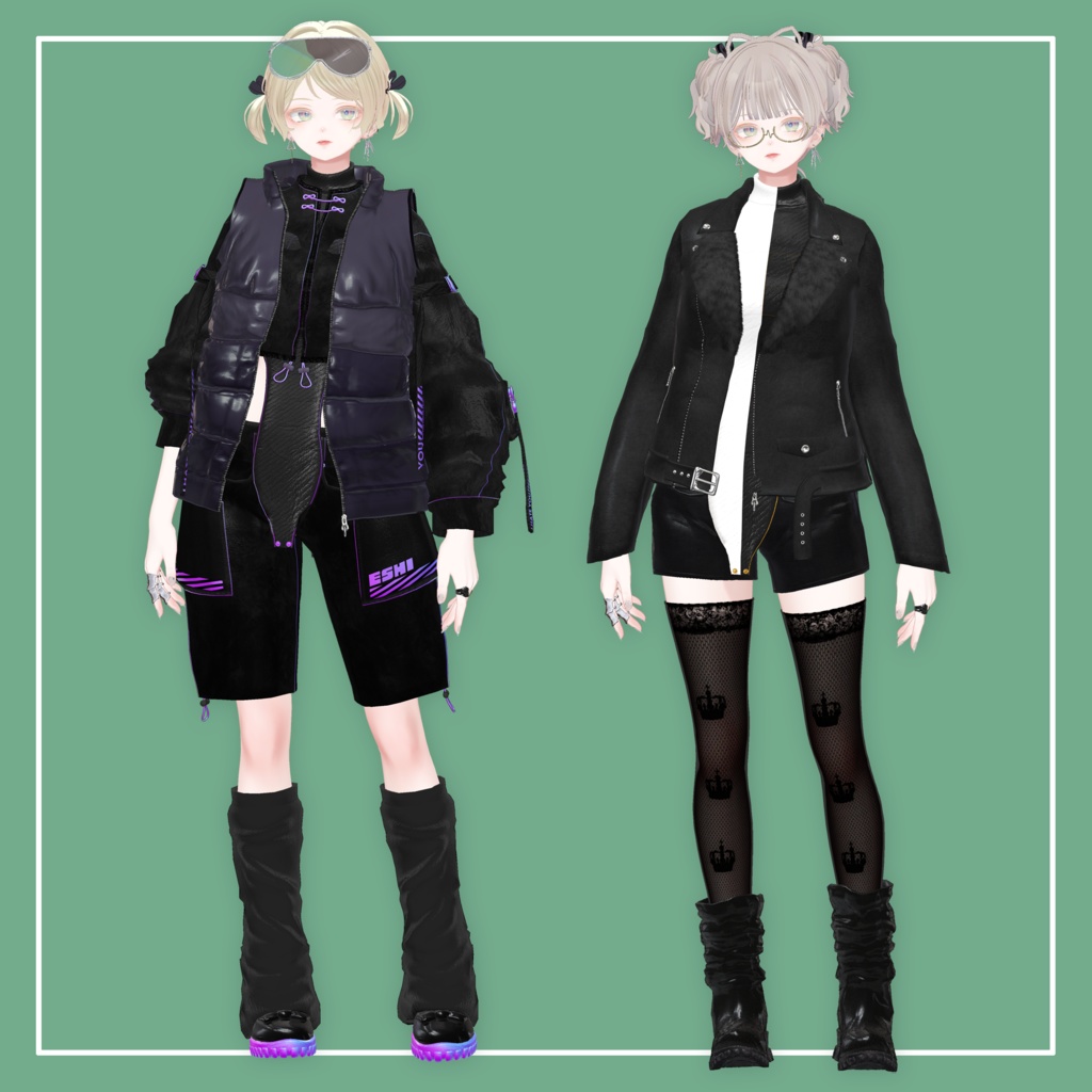 【VRChat】TACTICAL CHINA Set【4アバター対応】