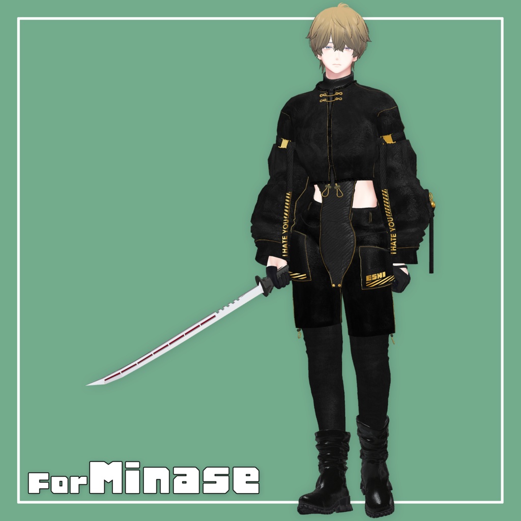 【VRChat】TACTICAL CHINA Set【4アバター対応】