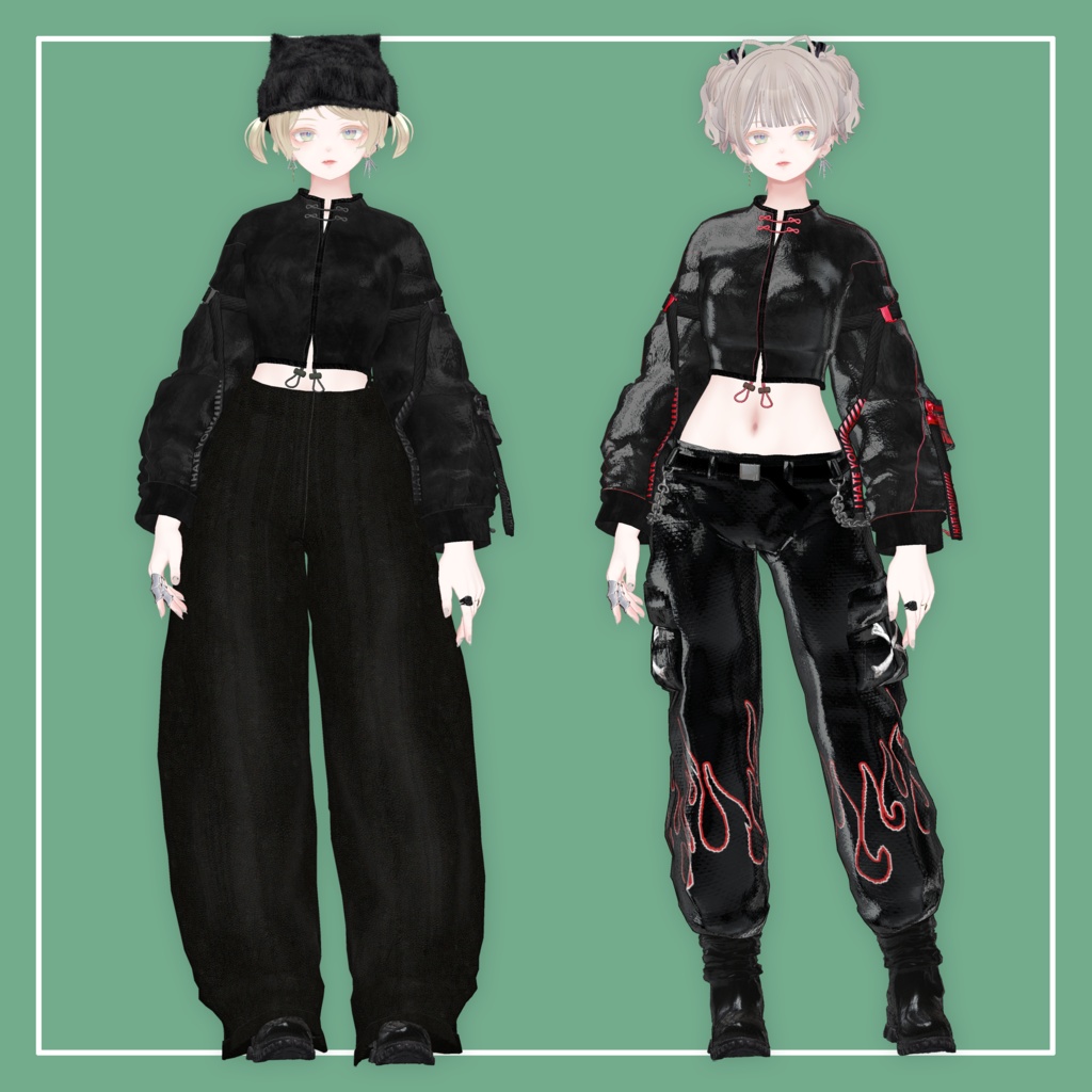 【VRChat】TACTICAL CHINA Set【4アバター対応】