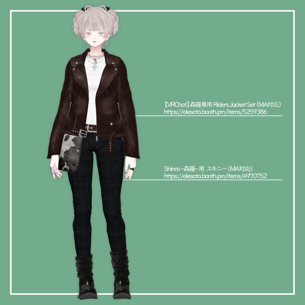 【VRChat】森羅専用 Tシャツ(MA対応)