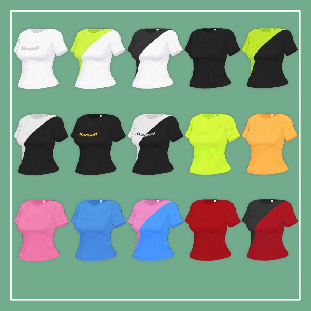 【VRChat】仙猫 専用 スキニー/Tシャツ/ブーツ セット(MA対応)