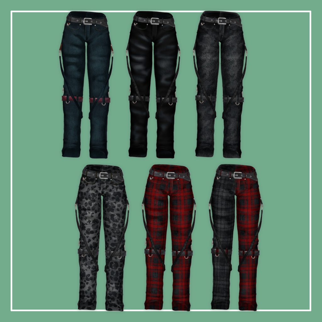 【VRChat】仙猫専用 PunxPants(MA対応)