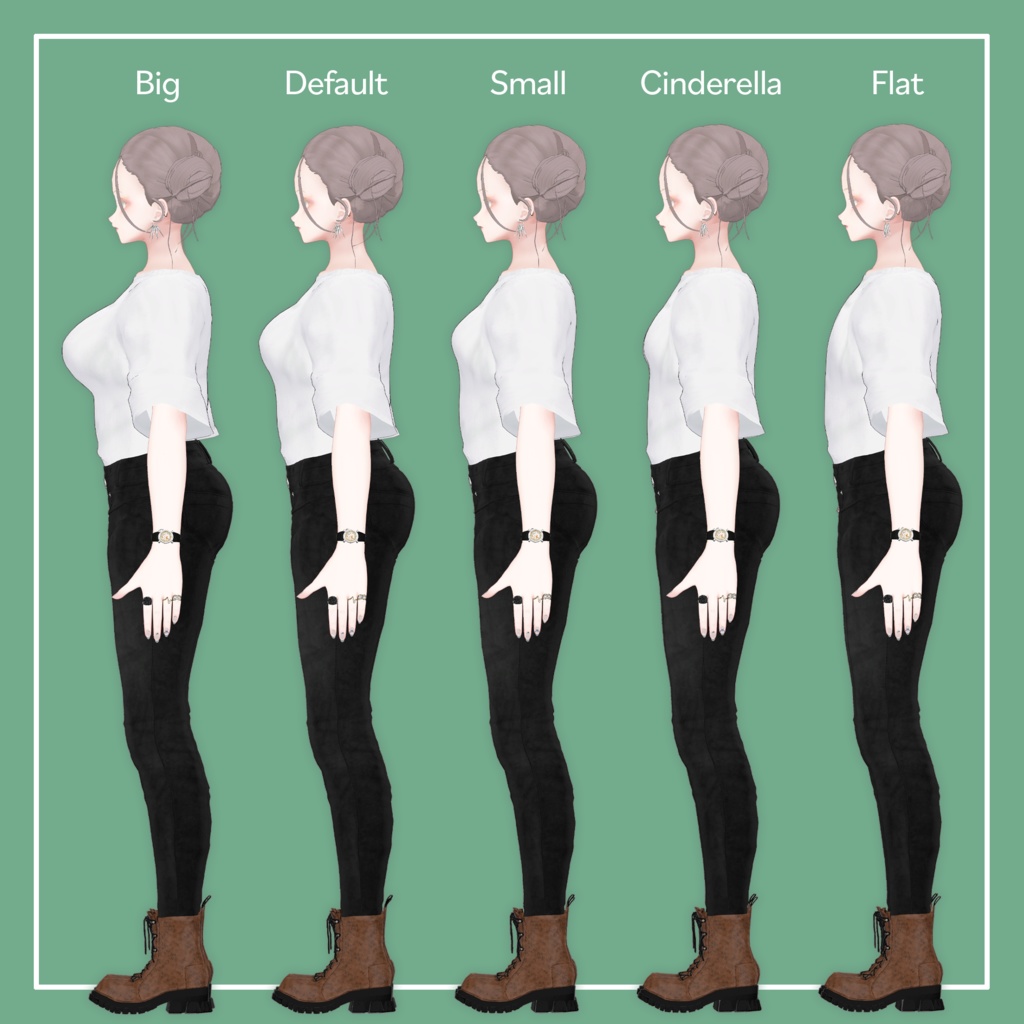 【VRChat】森羅専用 オーバーサイズTシャツ(MA対応)