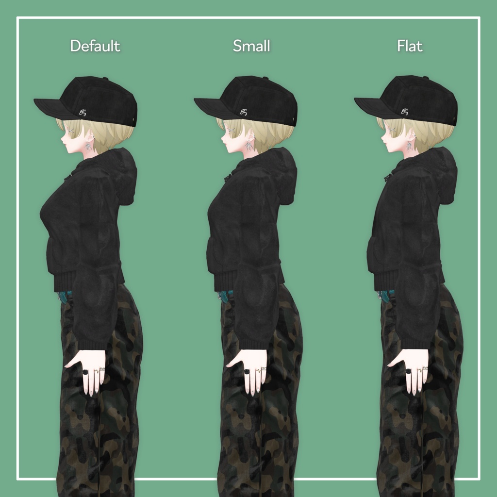 【VRChat】森羅専用 ショートフーディー(MA対応)