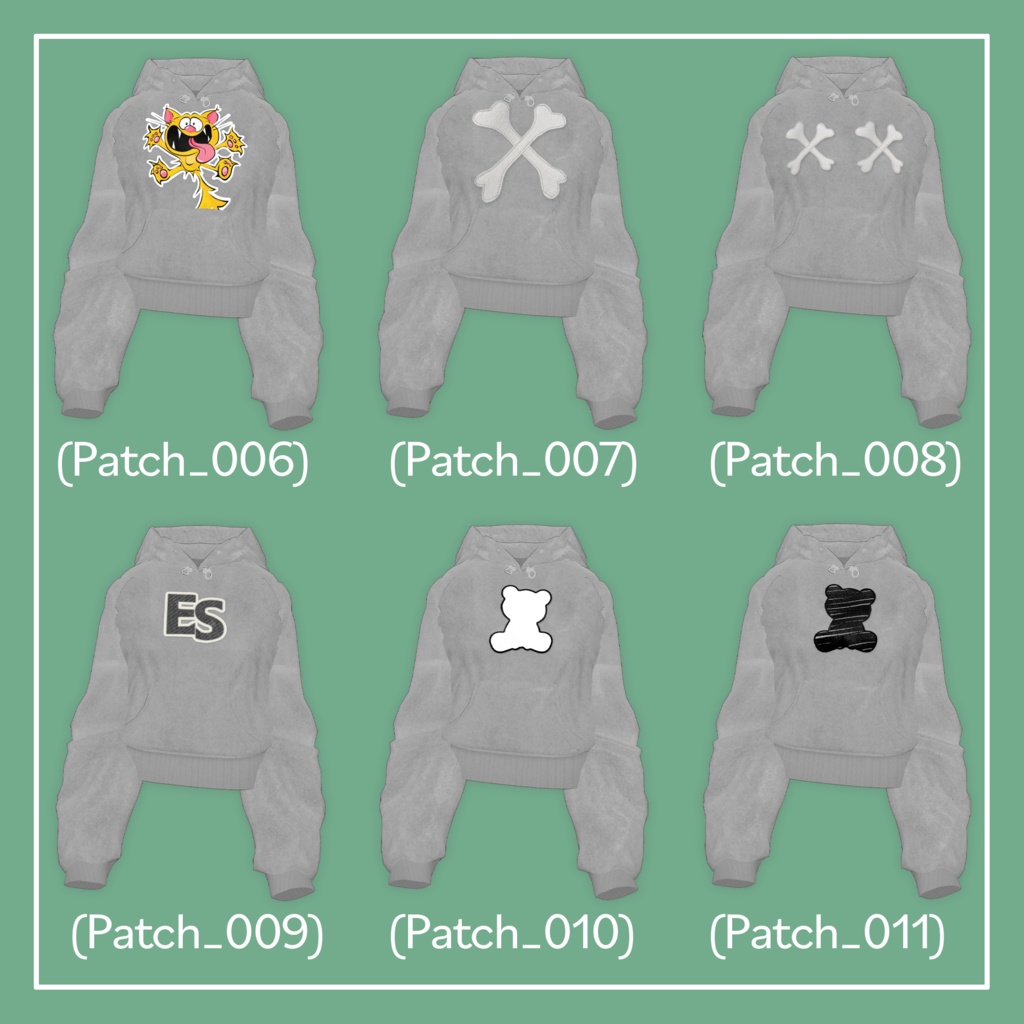 【VRChat】森羅専用 ショートフーディー(MA対応)