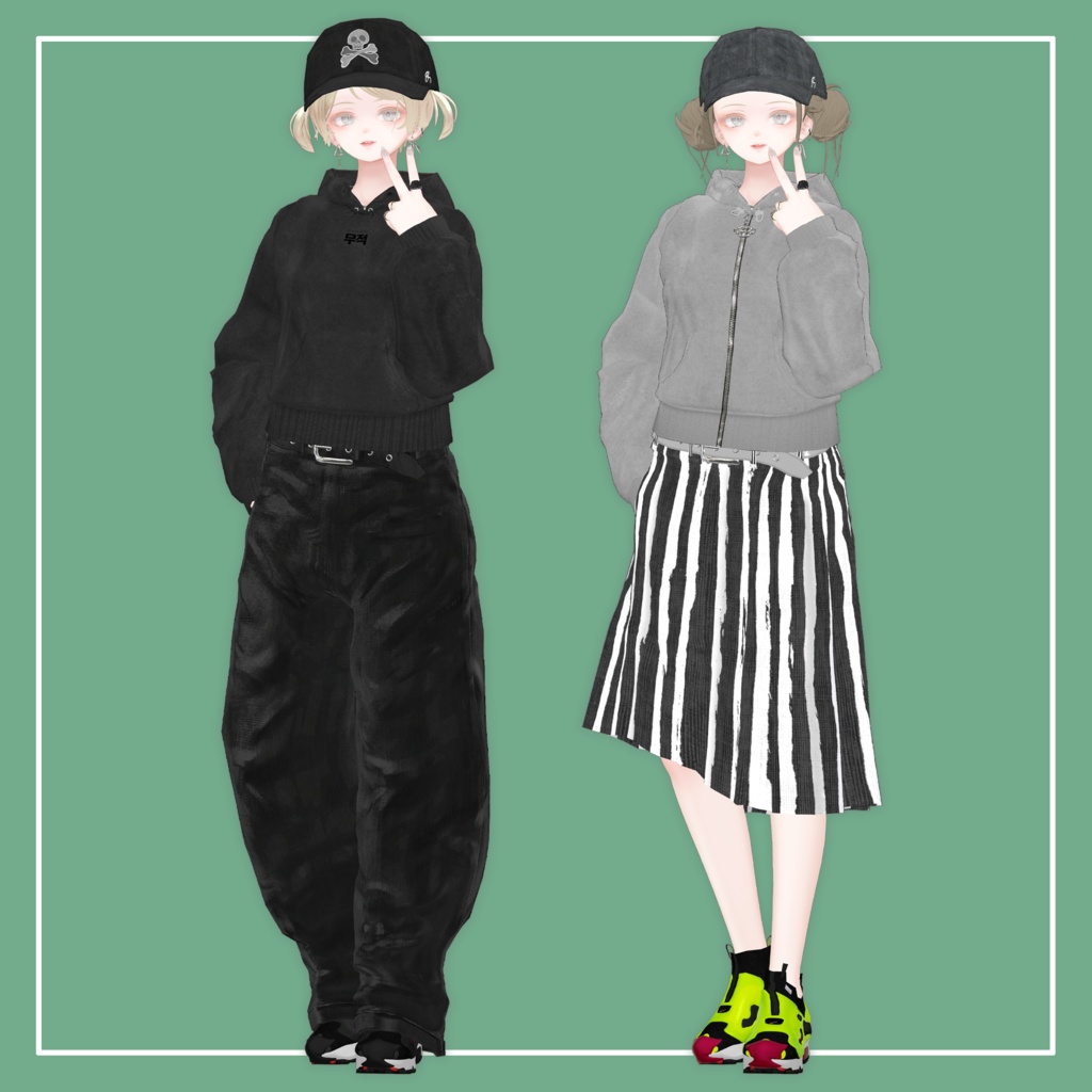 【VRChat】森羅専用 ショートフーディー(MA対応)