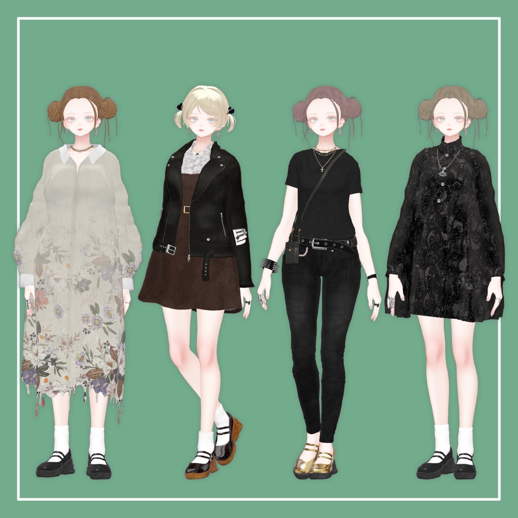 【VRChat】森羅専用 es Pumps(MA対応)