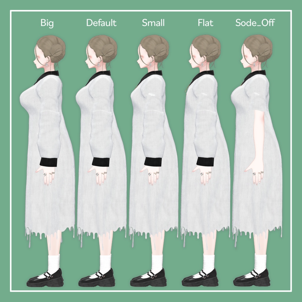 【VRChat】森羅専用 OverSize Onepiece(MA対応)