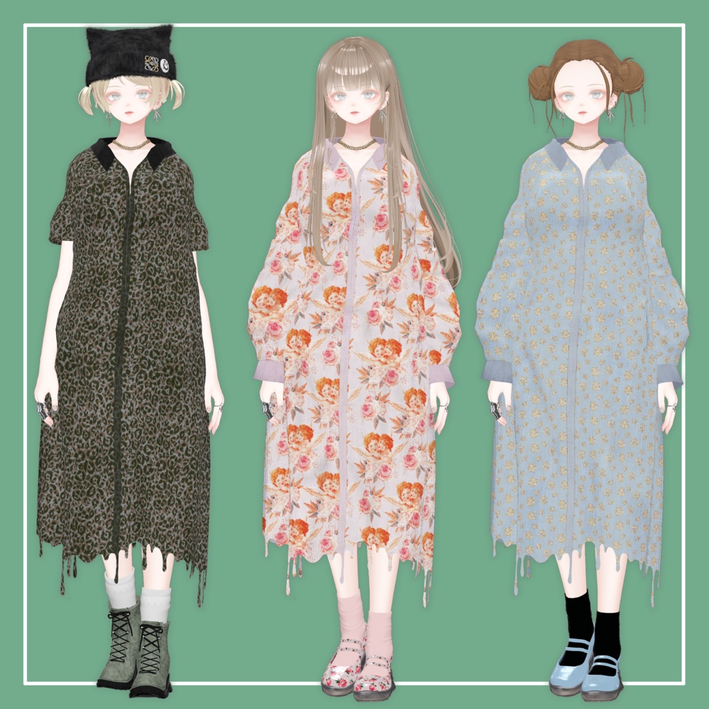 【VRChat】森羅専用 OverSize Onepiece(MA対応)