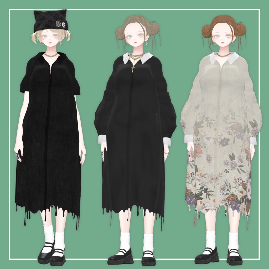 【VRChat】森羅専用 OverSize Onepiece(MA対応)