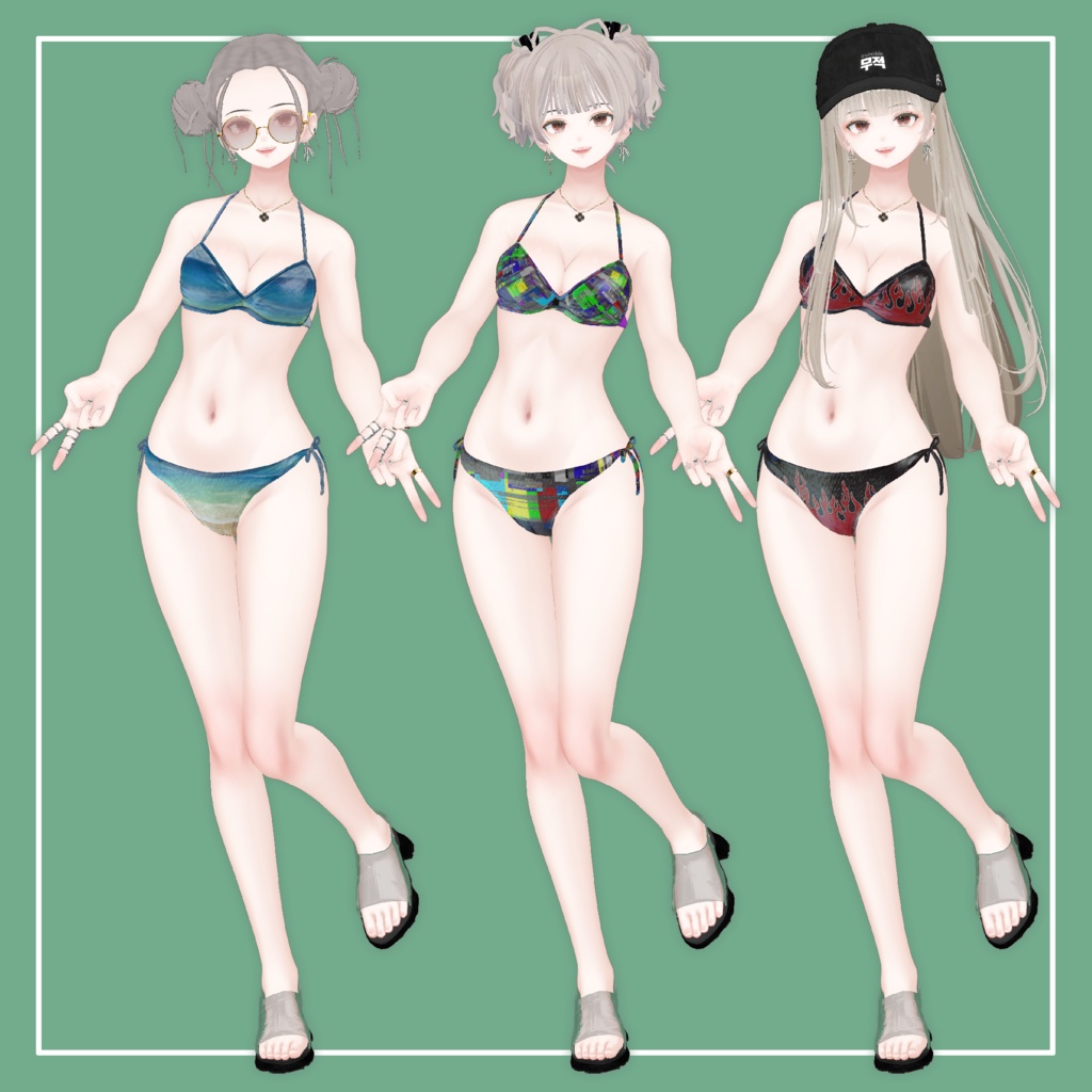 【VRChat】森羅専用 Swim Set(MA対応)