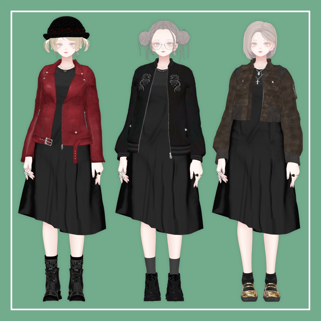 【VRChat】森羅専用 ノースリーブワンピース(MA対応)