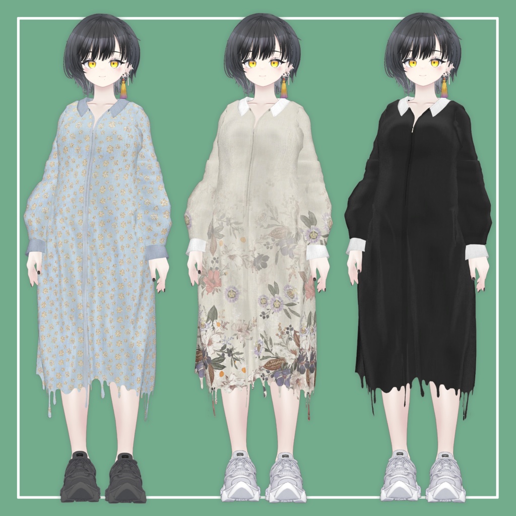 VRChat】ビナア<Binah>専用 OverSize Onepiece（MA対応） - えれ