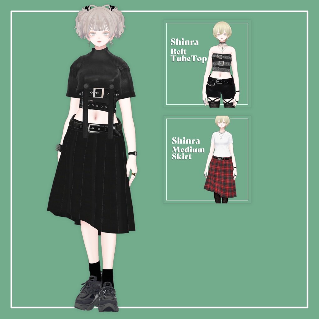 【VRChat】森羅専用 HalfAppendTops(MA対応)