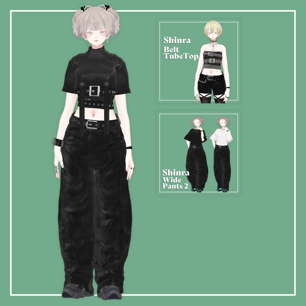 【VRChat】森羅専用 HalfAppendTops(MA対応)