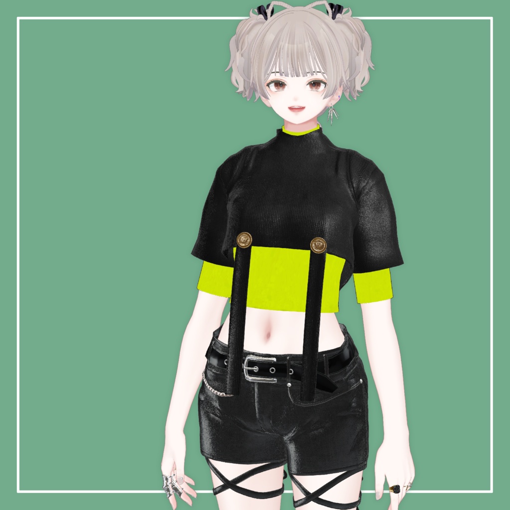 【VRChat】森羅専用 HalfAppendTops(MA対応)