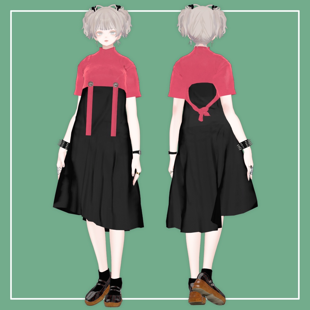 【VRChat】森羅専用 HalfAppendTops(MA対応)