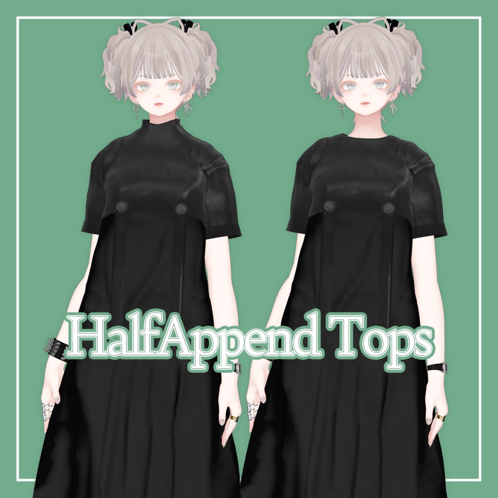 【VRChat】森羅専用 HalfAppendTops（MA対応）