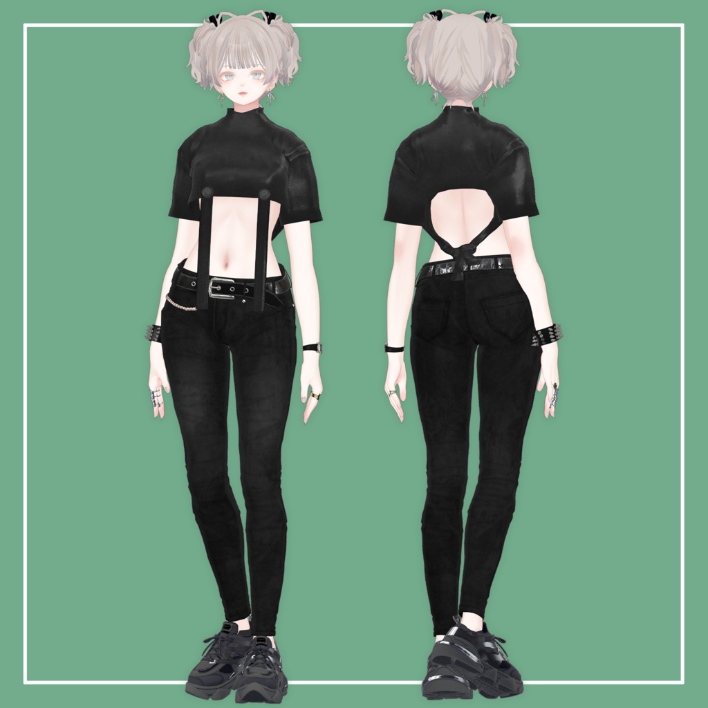 【VRChat】森羅専用 HalfAppendTops(MA対応)