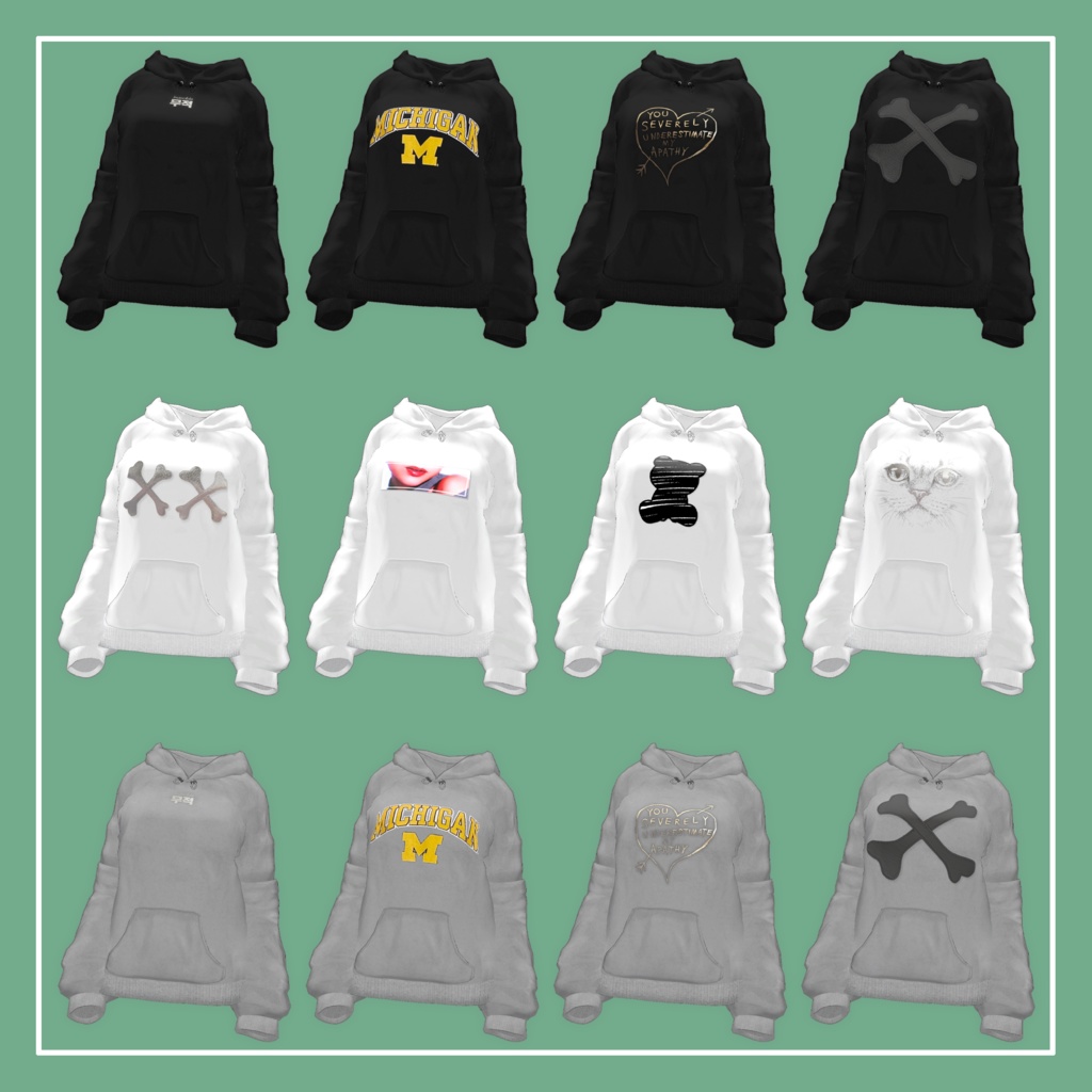 【VRChat】森羅専用 Hoodie ver2024(MA対応)