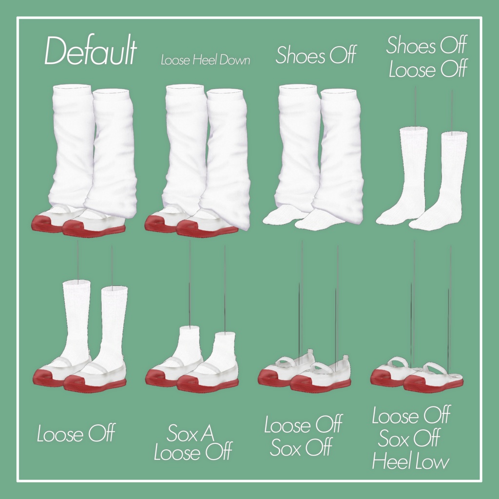 【VRChat】森羅専用 上履き(MA対応)