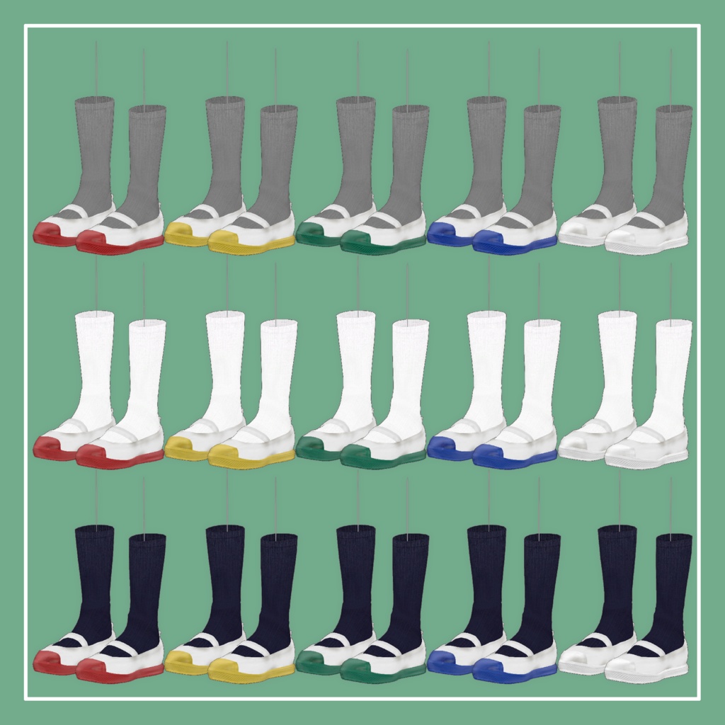 【VRChat】森羅専用 上履き(MA対応)