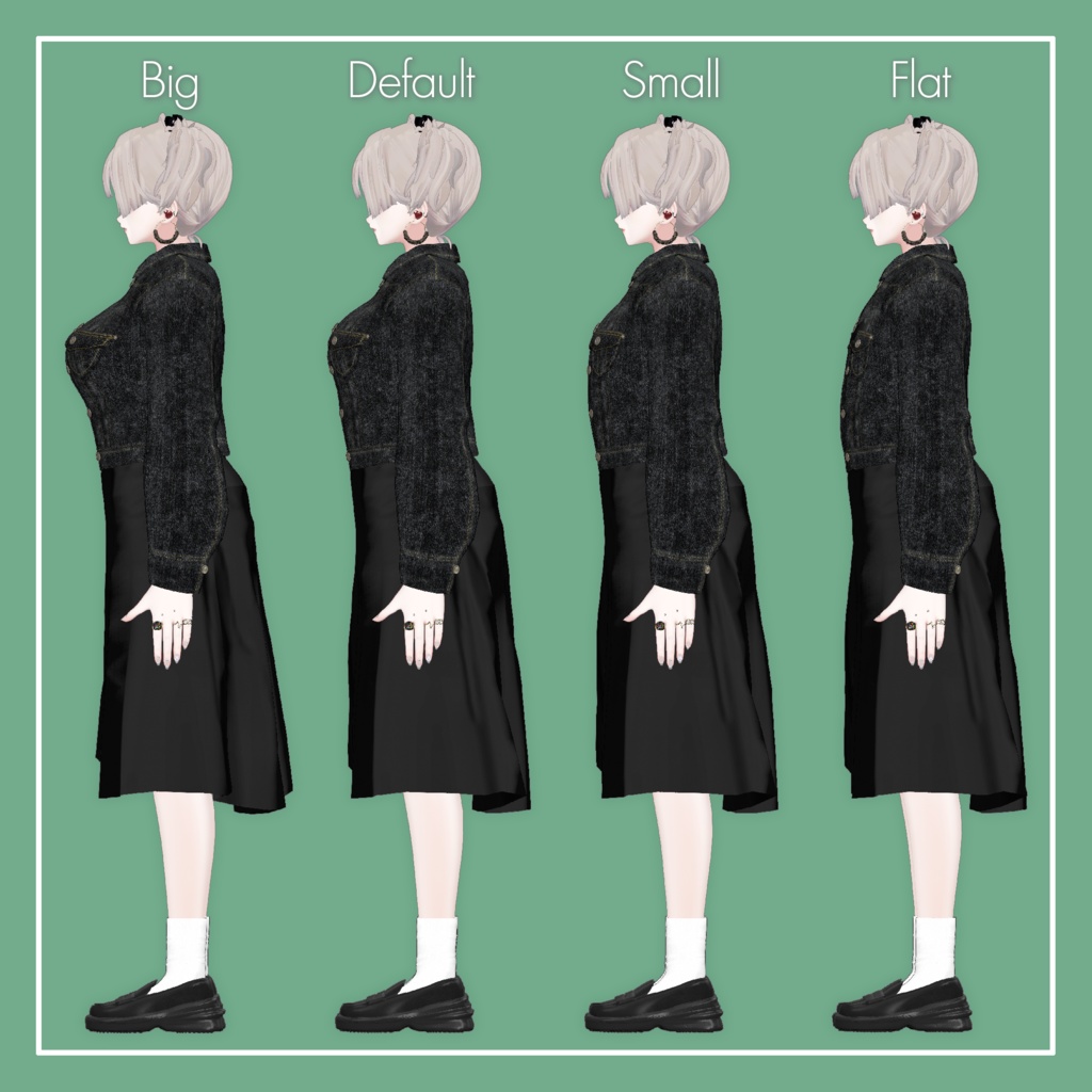 【VRChat】森羅専用 デニムジャケット(MA対応)