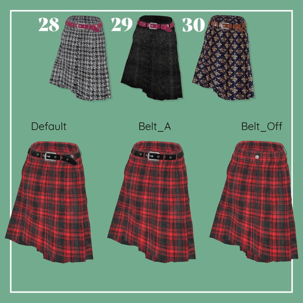 【VRChat】ビナア<Binah>専用 Hoodie&Skirt(MA対応)