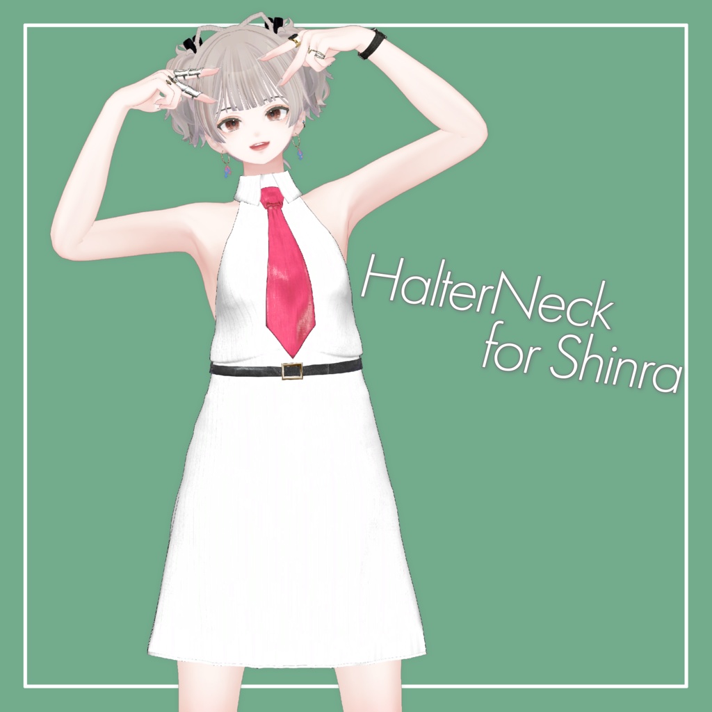 【VRChat】森羅専用 ホルターネック ワンピース（MA対応）
