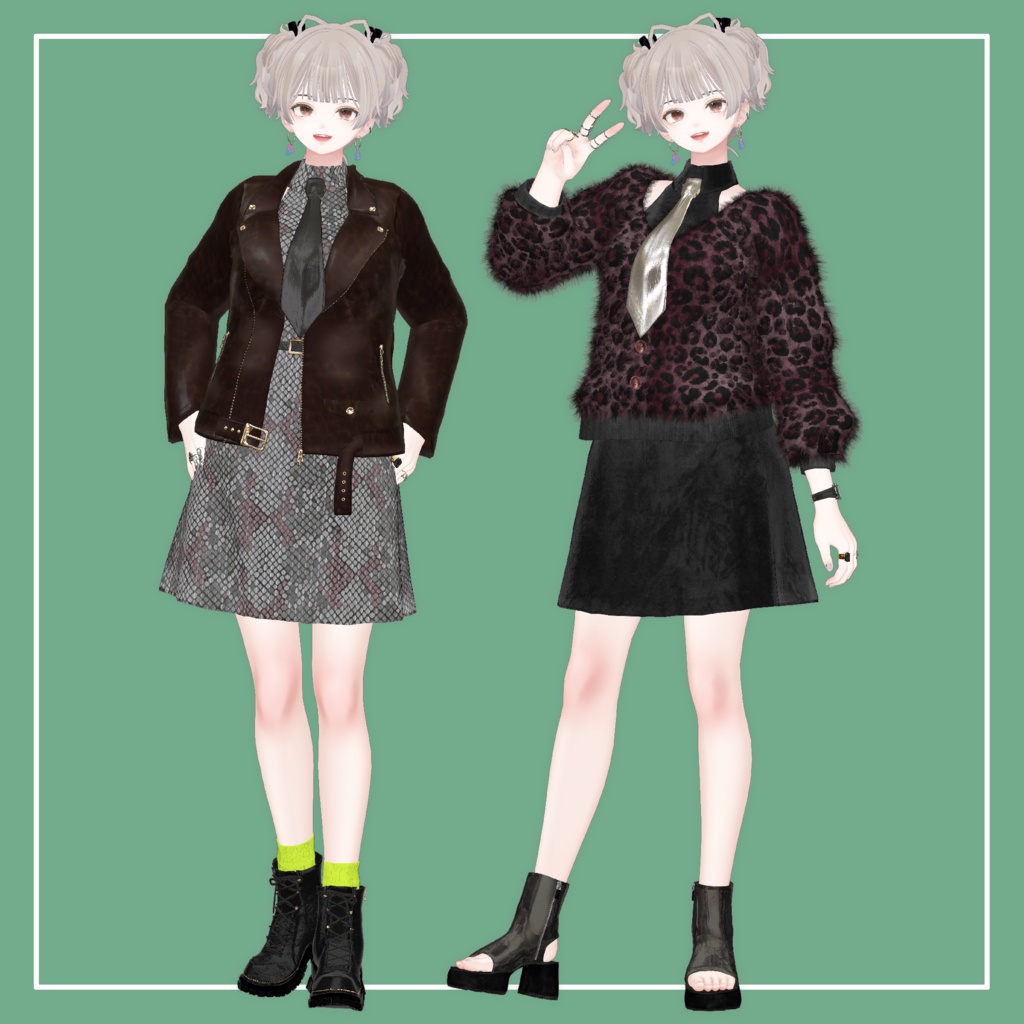 【VRChat】森羅専用 ホルターネック ワンピース(MA対応)