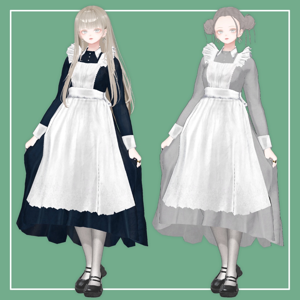 【VRChat】森羅専用 クラシカルメイド服(MA対応)